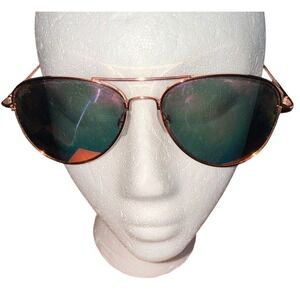 Pugs Gear M10 Aviator Sunglasses Rose Gold Mirrored Lens‎ Pilot Shades Vacation